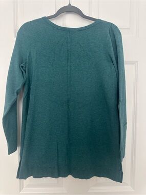 J. Jill Teal Long-Sleeve Pullover Sweater